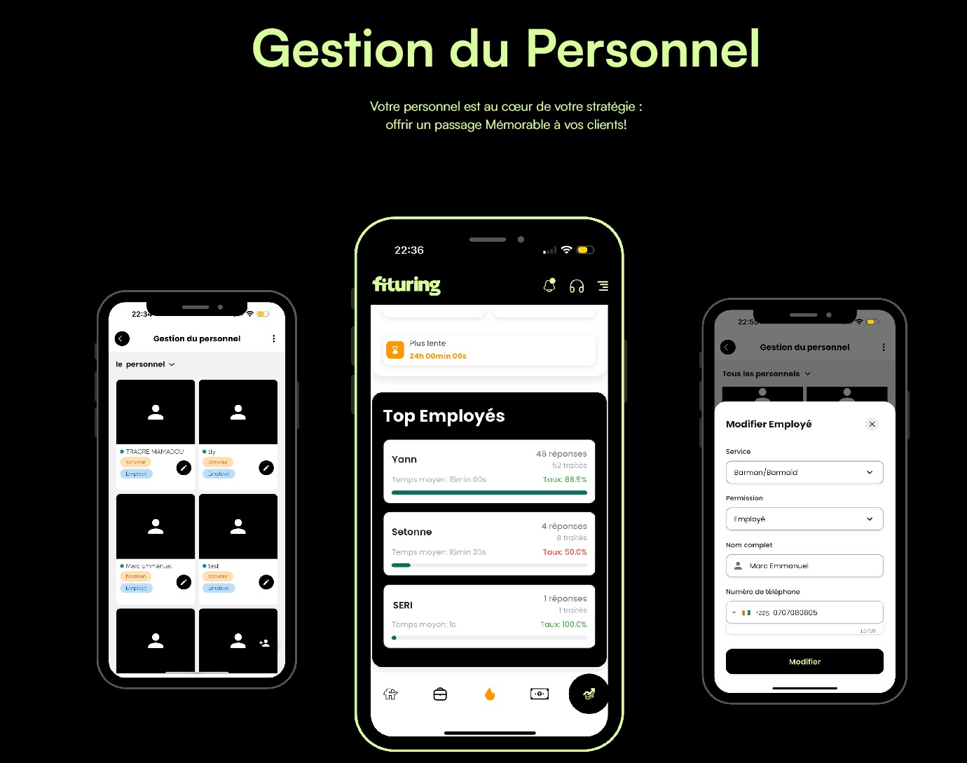 Gestion du personnel